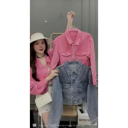 Áo khoác jeans túi trước hàng L1