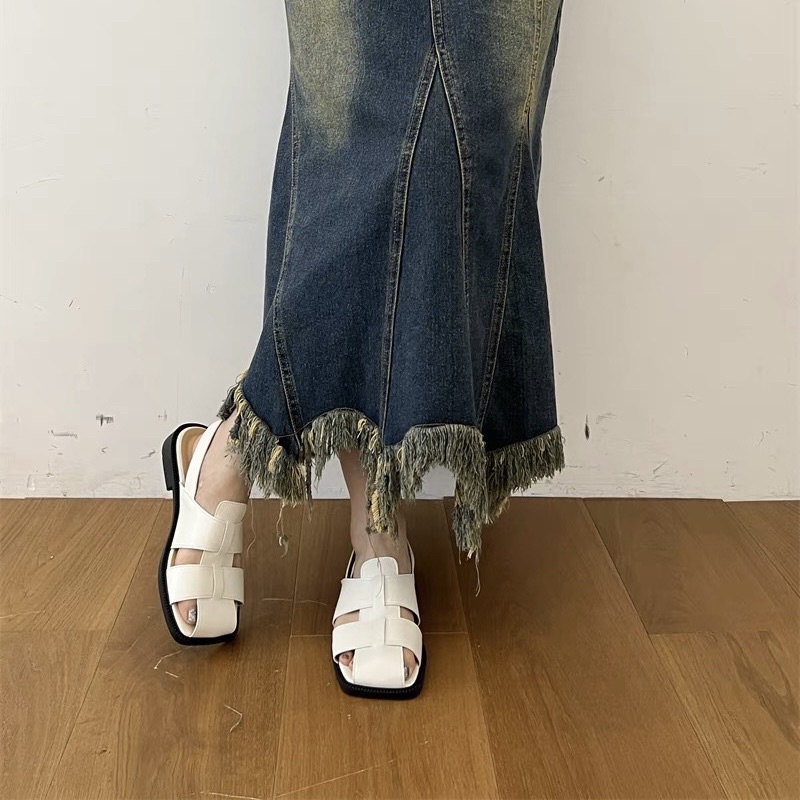 Giày sandal rọ 2 nan bản có quai sau