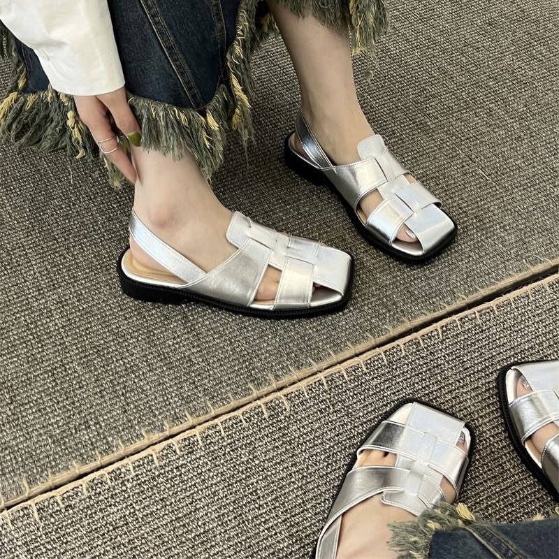 Giày sandal rọ 2 nan bản có quai sau
