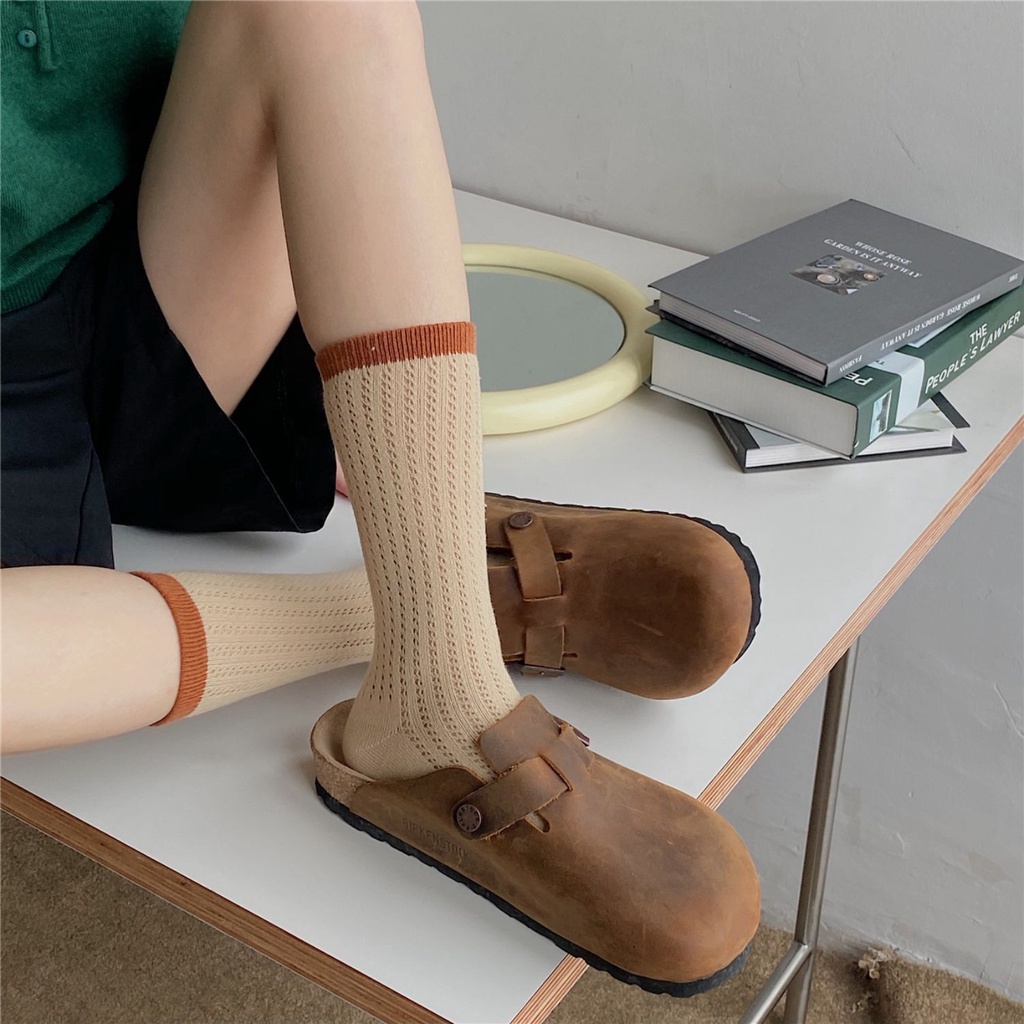 Tất Lưới Cổ Cao Thoáng Khí Thời Trang Mùa Hè Cho Nữ