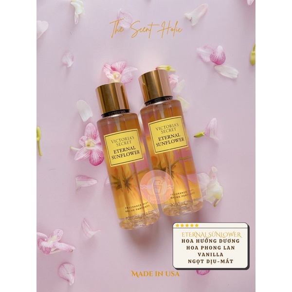 Xịt thơm body Victoria’s Secret SUPER FLORA - Neon Lily Eternal Sunflower