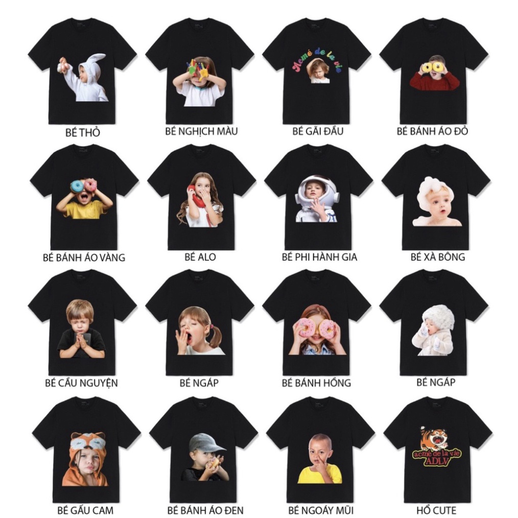 Áo Phông Nam Nữ ADLV chính hãng thun Cotton 2 chiều 24 Mẫu form rộng phong cách unisex phông basic nam nữ