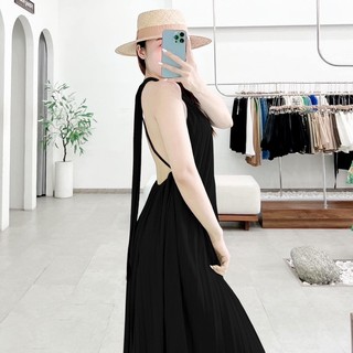 ĐẦM MAXI CỔ YẾM DẬP LY