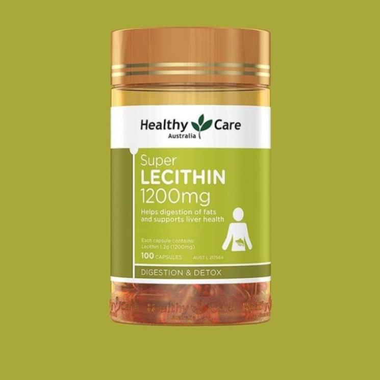 Healthy Care Super Lecithin 1200mg 100 viên - Viên uống tinh chất mầm đậu lành
