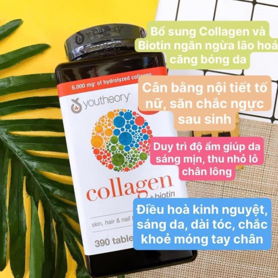 Collagen Youtheory Biotin 390 viên của mỹ | BigBuy360 - bigbuy360.vn