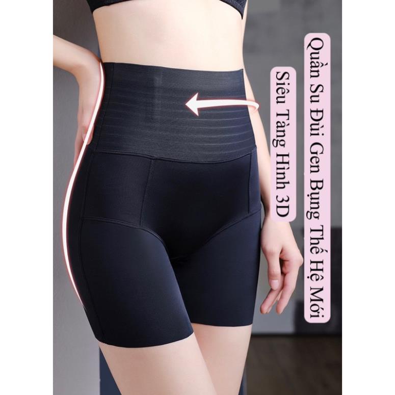 Quần Gen Bụng Định Hình 3 Trong 1 Chất Su Lạnh 3D Chống Cuộn Softie 667