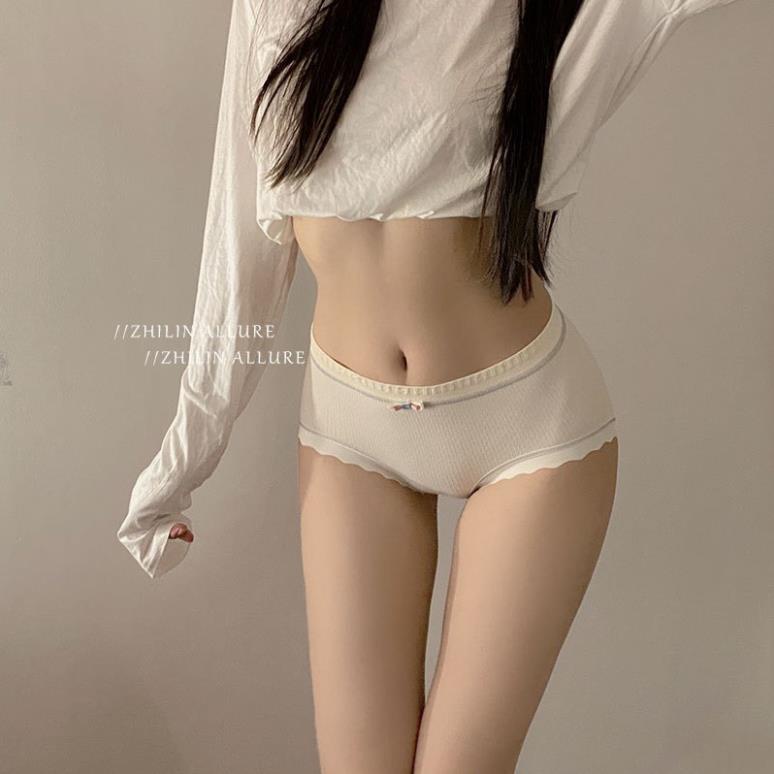 Quần lót nữ cotton vải mềm viền sóng ôm bụng nâng mông kháng khuẩn, thông hơi co giãn 4 chiều Softie a155