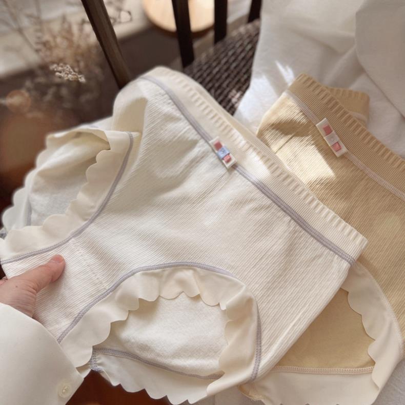 Quần lót nữ cotton vải mềm viền sóng ôm bụng nâng mông kháng khuẩn, thông hơi co giãn 4 chiều Softie a155