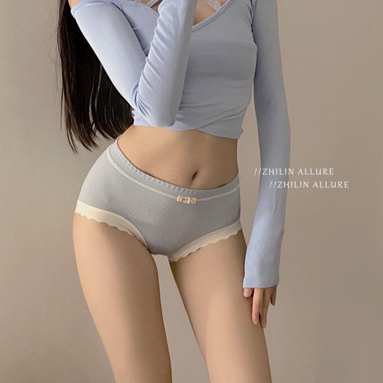 Quần lót nữ cotton vải mềm viền sóng ôm bụng nâng mông kháng khuẩn, thông hơi co giãn 4 chiều Softie a155