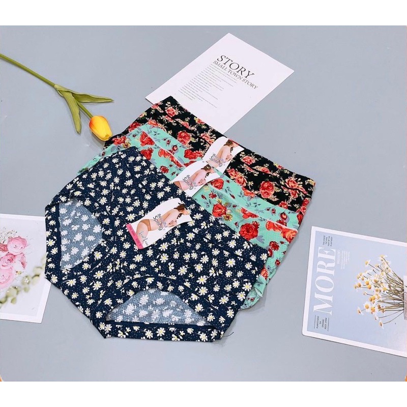 Quần Lót Đúc Hoa Điều Hòa Thông Hơi Form 40-65kg Siêu Chất Softie 5084