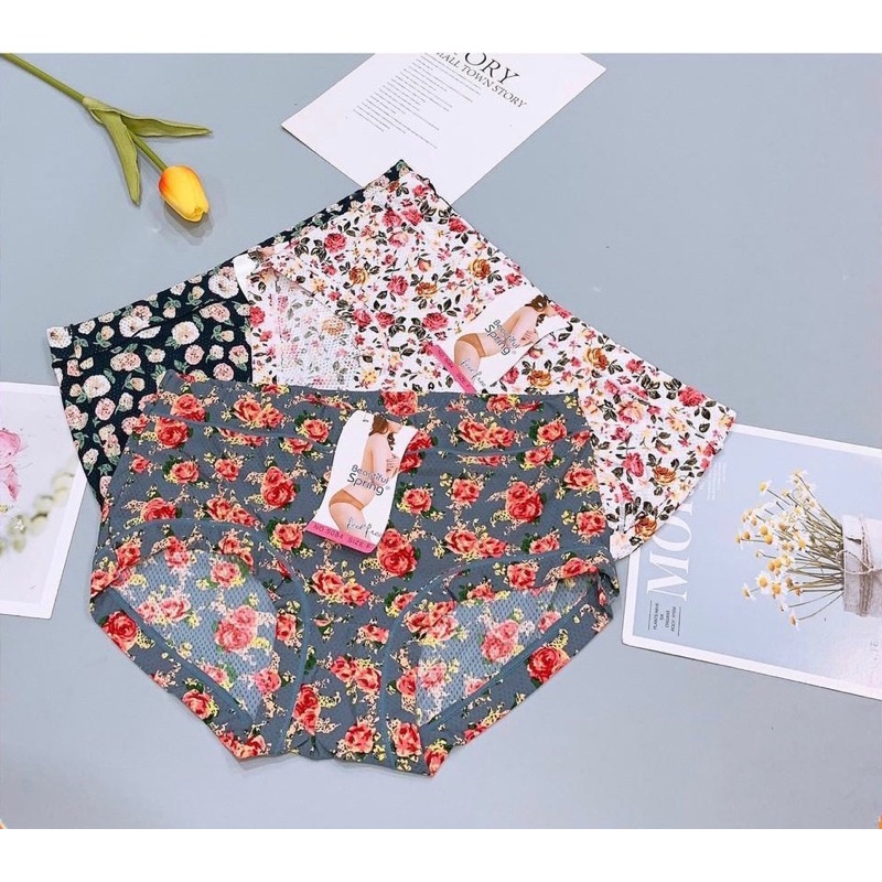 Quần Lót Đúc Hoa Điều Hòa Thông Hơi Form 40-65kg Siêu Chất Softie 5084