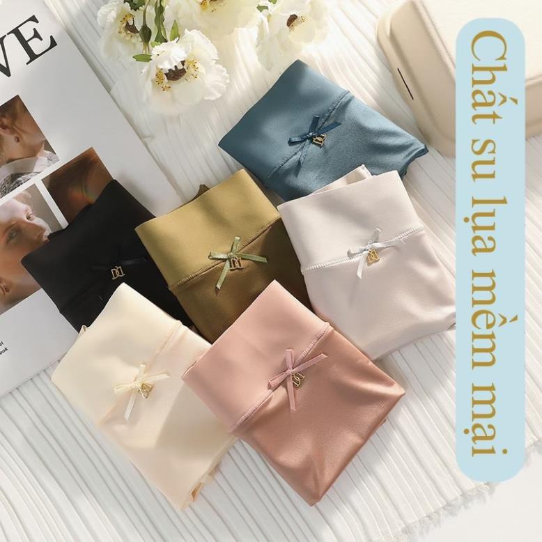 Quần Lót Su Lụa Viền Sóng Cạp Cao Gen Bụng Tàng Hình Softie 738