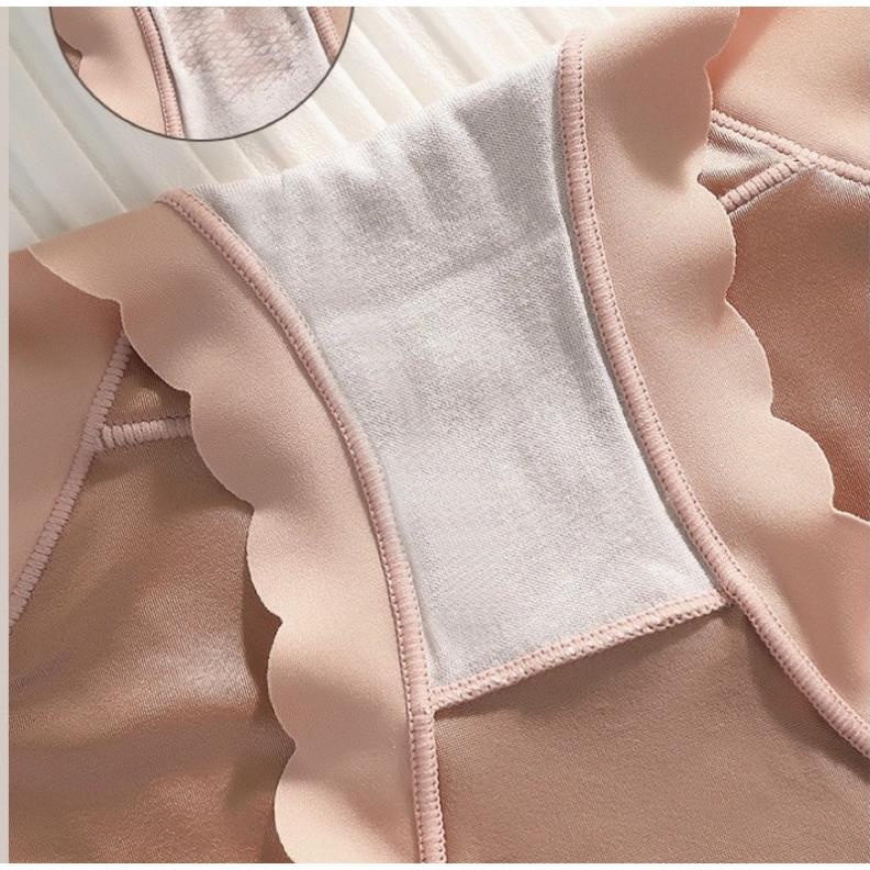 Quần Lót Su Lụa Viền Sóng Cạp Cao Gen Bụng Tàng Hình Softie 738