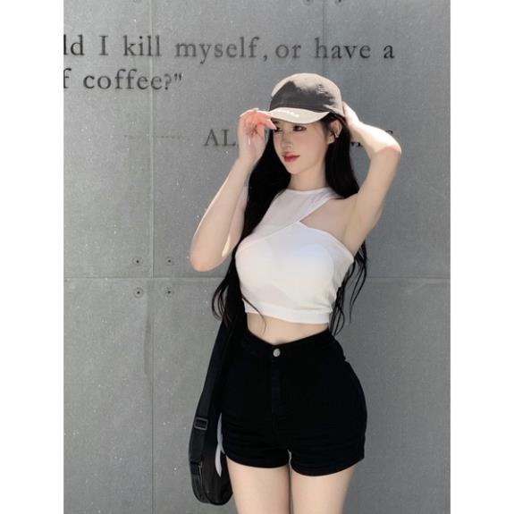 Áo lót nữ ❤️ Áo Bra Nữ Vai Chéo Gân Tăm Có Mút Ngực Phong Cách Hiện Đại Softie 1001