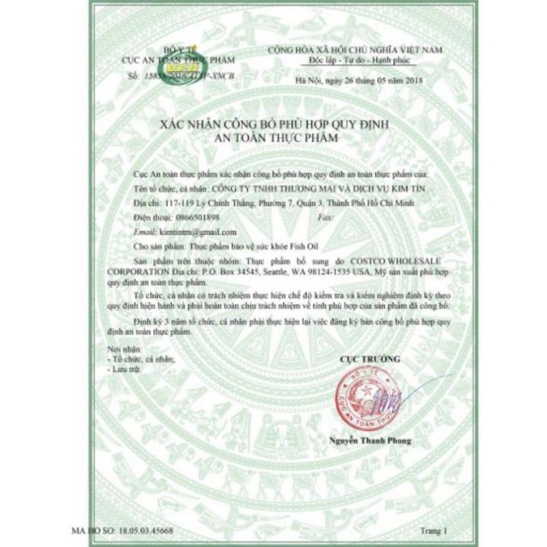 Viên uống dầu cá fish oil 1000mg 400 viên