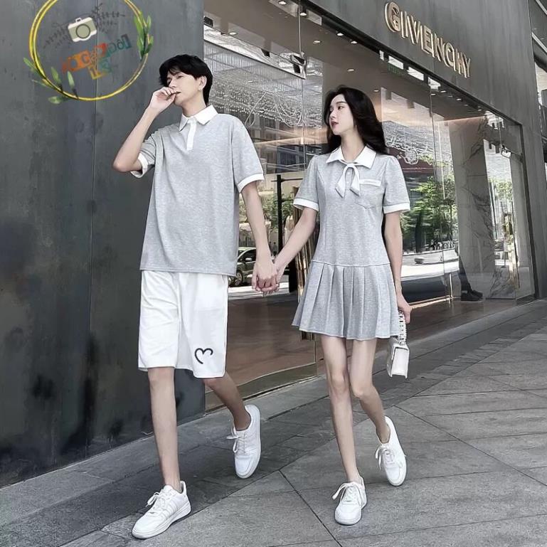 Đồ đôi nam nữ mới nhất - free ship -  set đồ cặp nam nữ, đồ đôi polo đôi với người yêu 1k freeship 0đ | BigBuy360 - bigbuy360.vn
