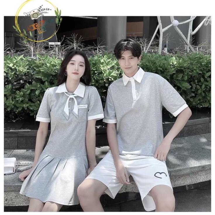 Đồ đôi nam nữ mới nhất - free ship -  set đồ cặp nam nữ, đồ đôi polo đôi với người yêu 1k freeship 0đ | BigBuy360 - bigbuy360.vn