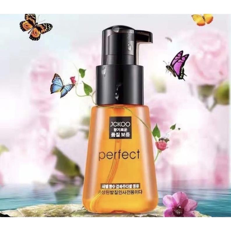 Tinh dầu dưỡng tóc uốn khô xơ, tóc nhuộm JCKOO Perfect giúp giữ tạo nếp tóc mềm mượt, phục hồi hư tổn Myna