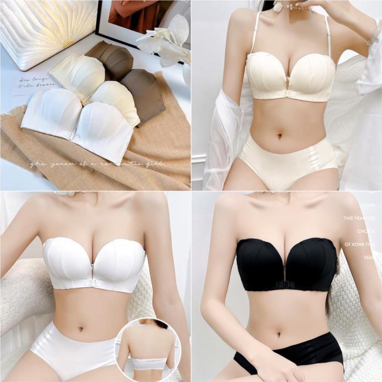 Áo Lót Chống Tụt Cài Trước Thiết Kế Hình Vỏ Sò Mới Siêu Hot Bikini Wannale 666