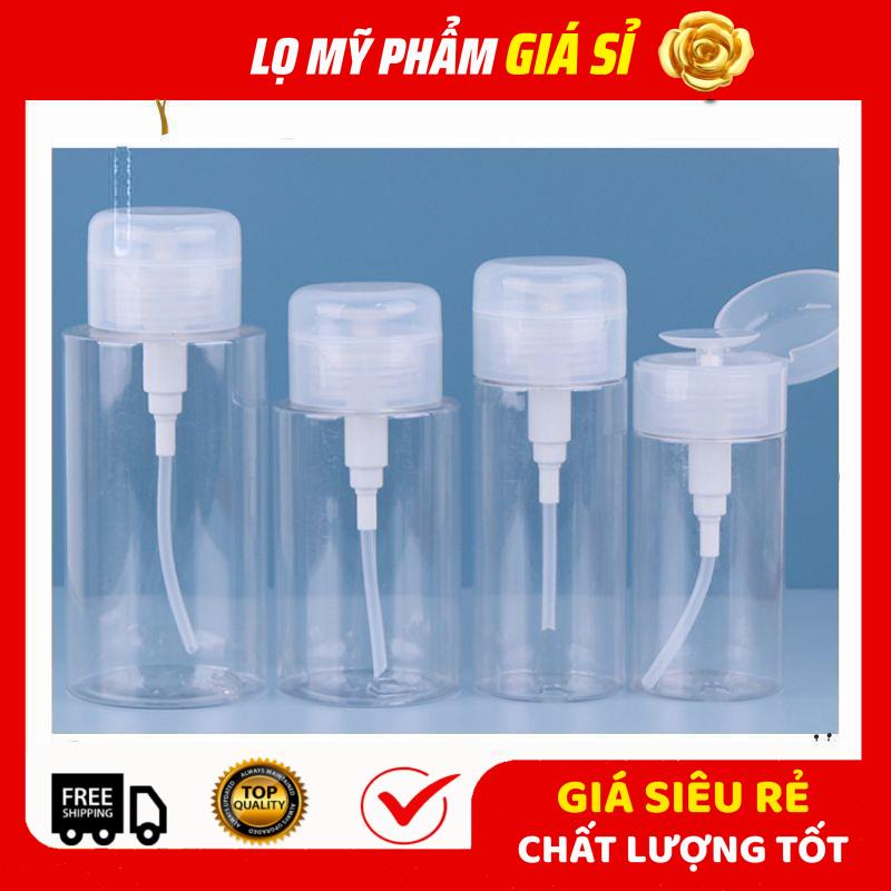 Chai Lọ Chiết Nước Tẩy Trang ✪ GIÁ XƯỞNG ✪ Chai Lọ Chiết Mỹ Phẩm Toner Có Nút Nhấn Tiện Lợi 200ml,150ml,120ml