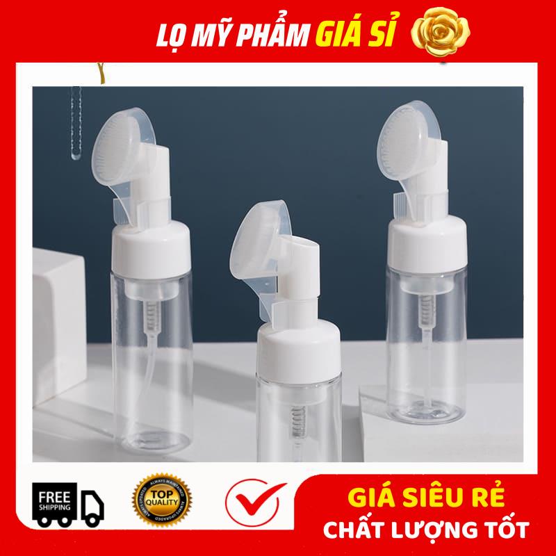Chai Xịt Tạo Bọt Mát Xa ✪ GIÁ RẺ ✪ Chai Xịt Tạo Bọt Mát Xa Đầu Cọ Silicon 100ml,150ml đựng sữa rửa mặt