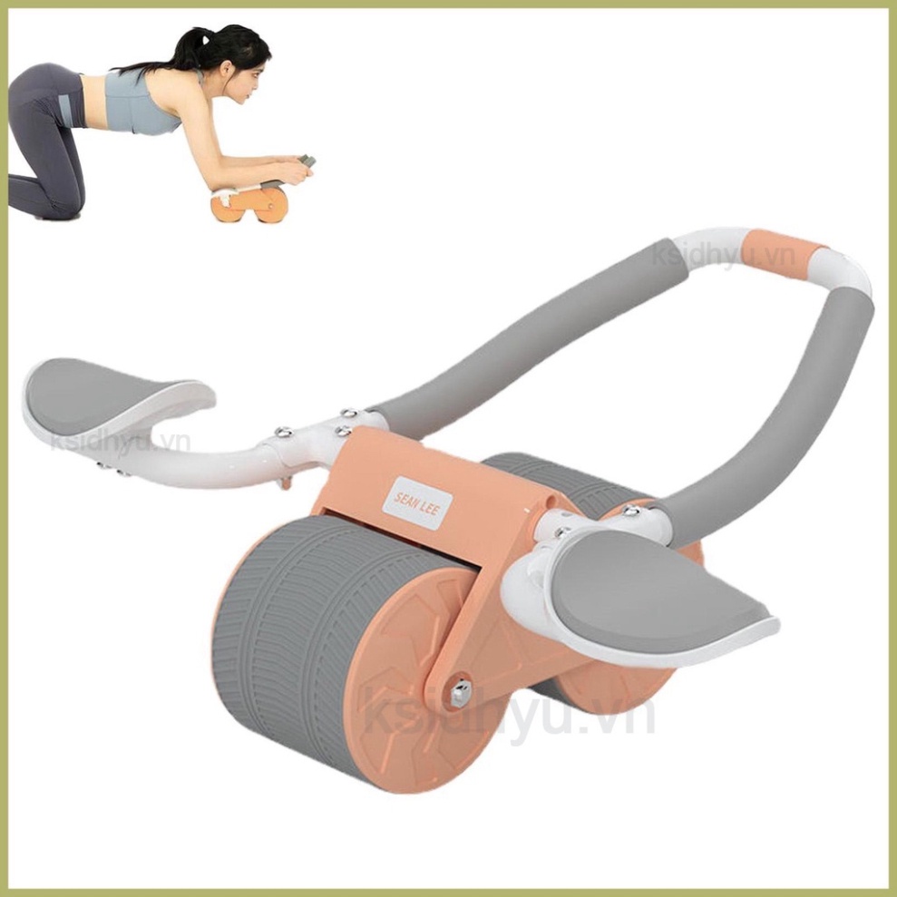 Bánh Xe Lăn Tập Thể Dục Bằng Abs 4D Kèm Tay Cầm Chống Trượt,Con lăn tập bụng trợ lực,dụng cụ tập plank giảm mỡ bụng hiệu
