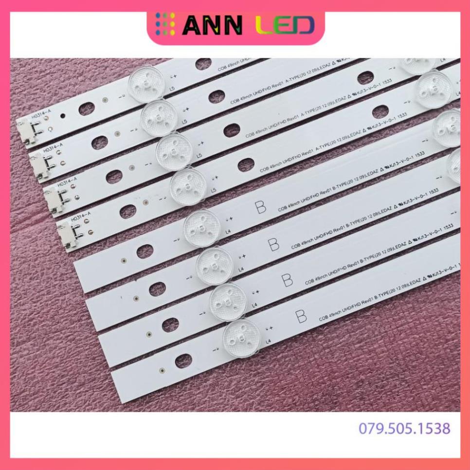 BỘ LED TIVI LG 49UH610 49UH617 49LJ550 49KU6320 49UJ632 49UH619 49UF640 49UF6400 MỚI 100%