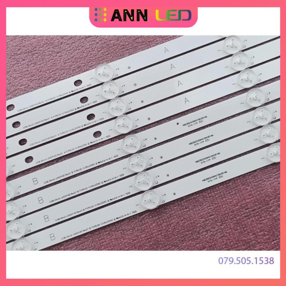 BỘ LED TIVI LG 49UH610 49UH617 49LJ550 49KU6320 49UJ632 49UH619 49UF640 49UF6400 MỚI 100%