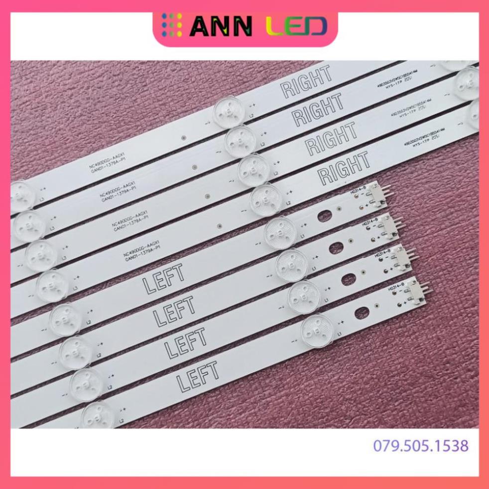 BỘ LED TIVI LG 49UH610 49UH617 49LJ550 49KU6320 49UJ632 49UH619 49UF640 49UF6400 MỚI 100%