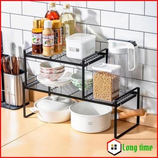 Kệ để đồ nhà bếp đa năng, kệ gầm bếp để bát đĩa cực kì tiện lợi