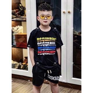 BỘ ĐEN PHỐI CHỮ CHO BÉ TRAI
