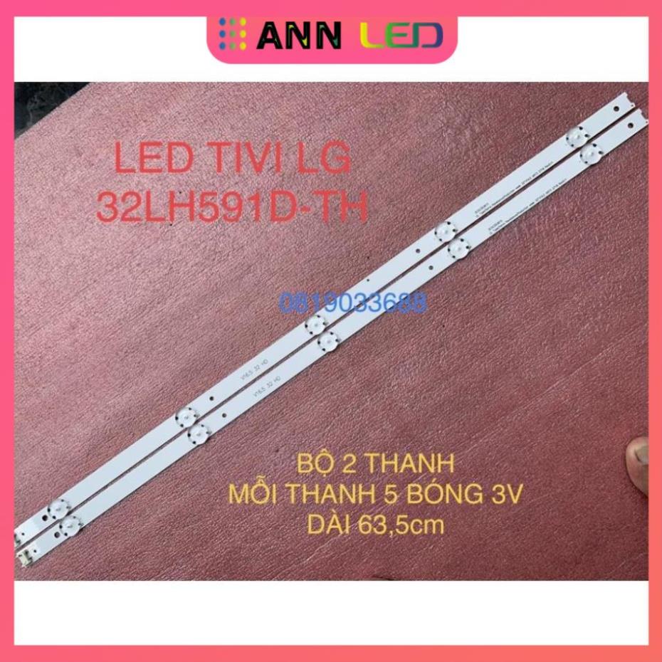THANH LED TIVI LG 32LH591D 32LJ571D 32''V16.5 ART3 2718 REV0.11 V16.5 32 DH MỚI 100%, BỘ 2 THANH, MỖI THANH 5 BÓNG 3V