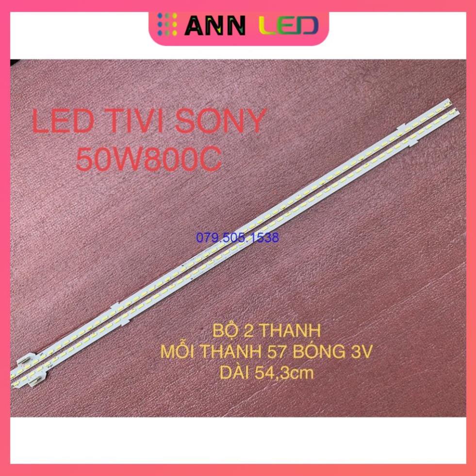 THANH LED TIVI SONY 50W800C HÀNG MỚI 100% BỘ 2 THANH MỖI THANH 57 BÓNG 3V DÀI 54,3cm LBM500M1903-BS-1