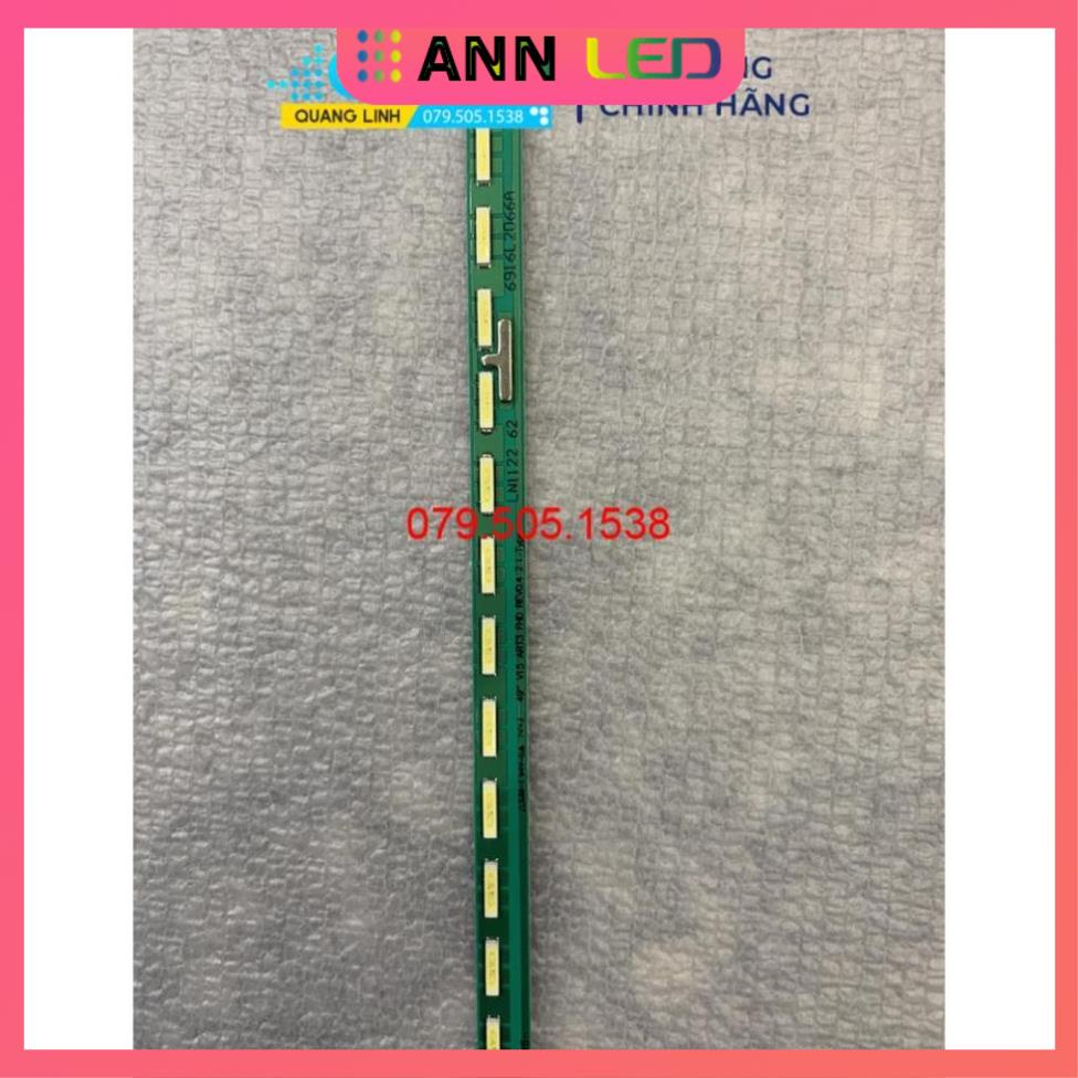 THANH LED TIVI LG 49LF630 49LF590T 49LF630 49LF5400 - Lắp zin tivi LG 49LF630 - 1 bộ 2 thanh giống nhau - LED MỚI 100%