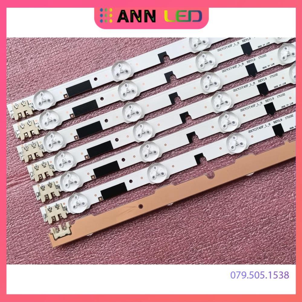 LED TIVI SAMSUNG 40F5000 40F5501 40F5500 40F6400, 2013SVS40F R5 L8 REV1.9 200418. HÀNG MỚI 100%, BỘ 7 THANH 13 BÓNG