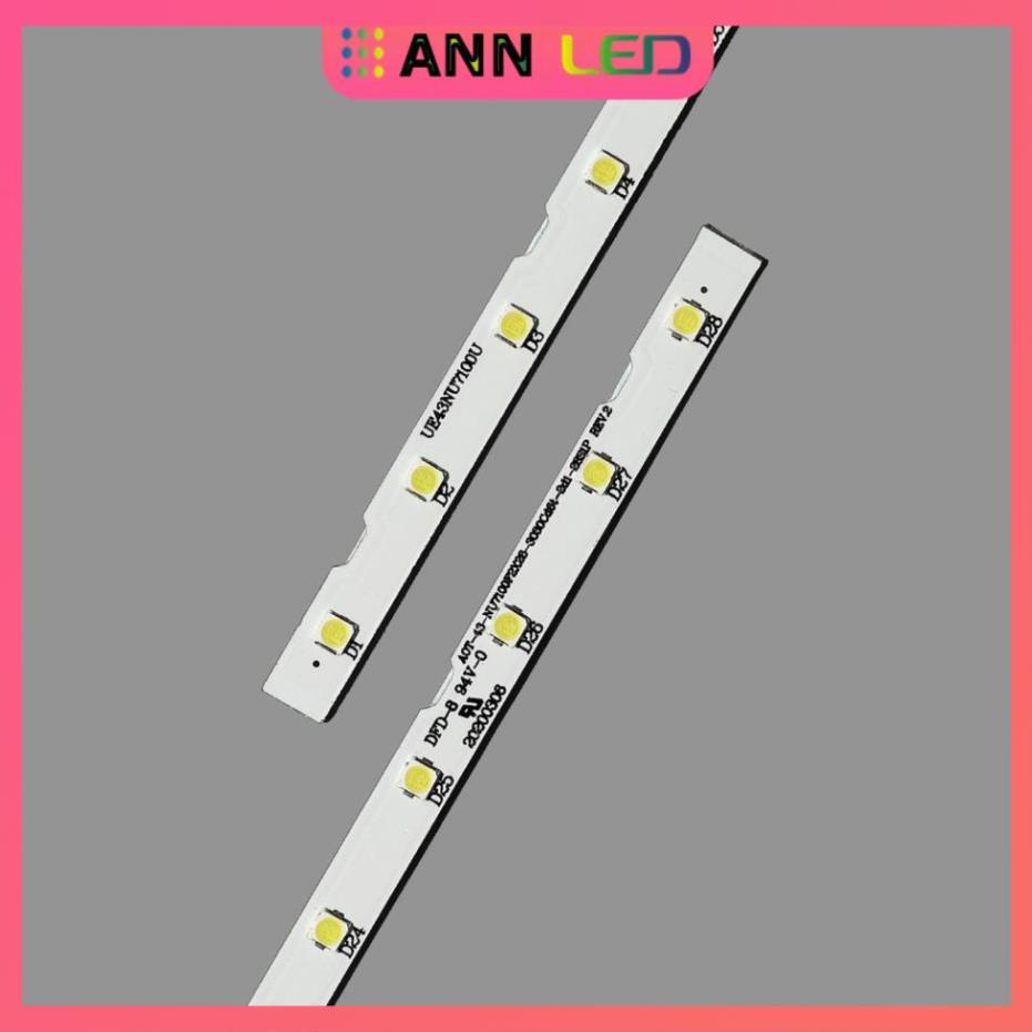 Thanh LED Tivi samsung 43NU, 43RU - Lắp zin tivi samsung 43NU, 43RU các đời - 1 bộ 2 thanh giống nhau - LED MỚI 100%