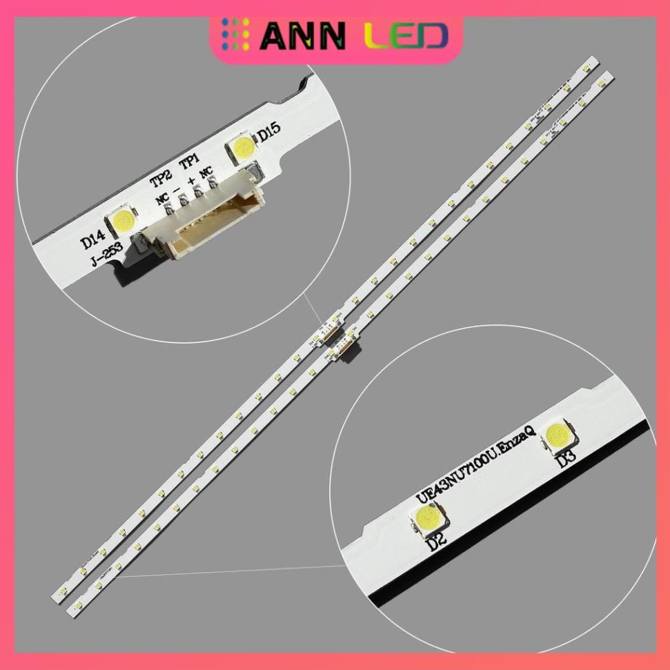 Thanh LED Tivi samsung 43NU, 43RU - Lắp zin tivi samsung 43NU, 43RU các đời - 1 bộ 2 thanh giống nhau - LED MỚI 100%