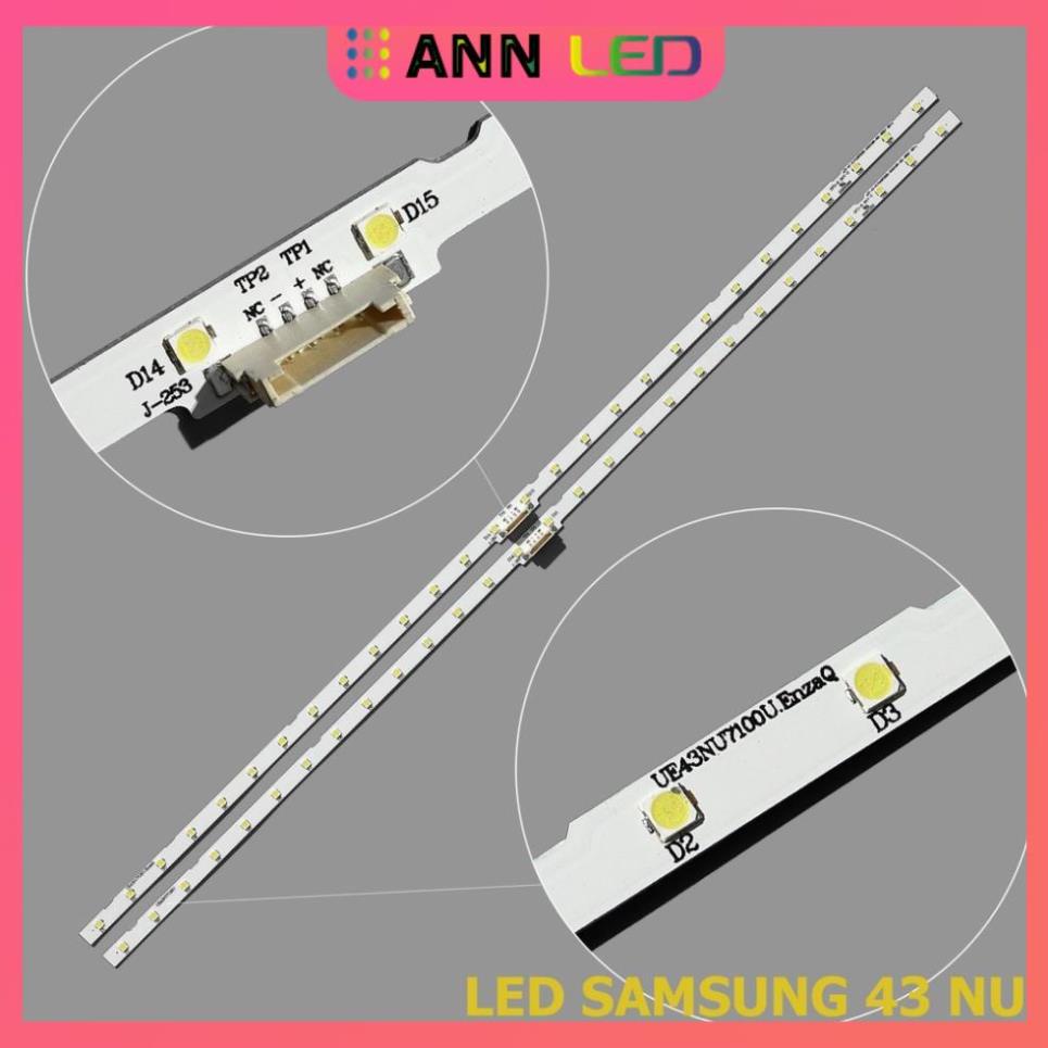 Thanh LED Tivi samsung 43NU, 43RU - Lắp zin tivi samsung 43NU, 43RU các đời - 1 bộ 2 thanh giống nhau - LED MỚI 100%