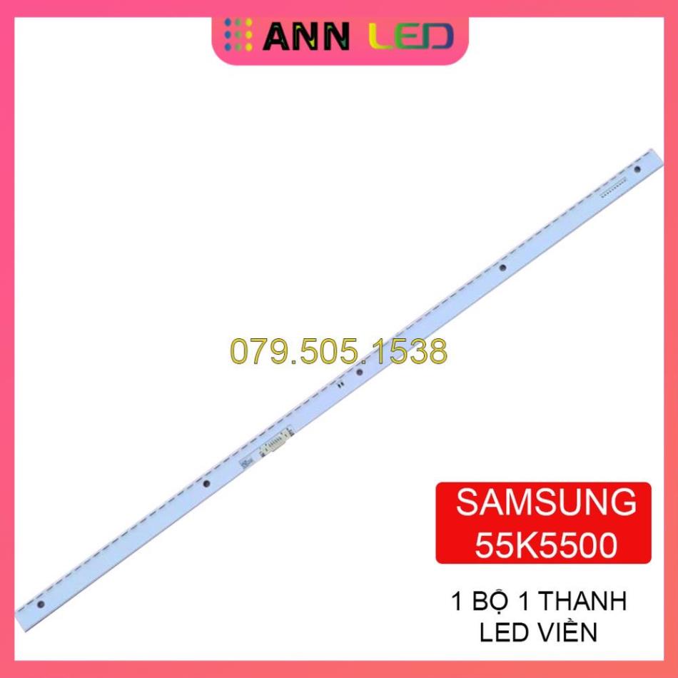 THANH LED TIVI SAMSUNG 55K5500 55M5500 55M6300 MỚI 100% HÀNG ZIN HÃNG, MỖI MÁY 1 THANH 72 BÓNG 3V, DÀI 67,4cm