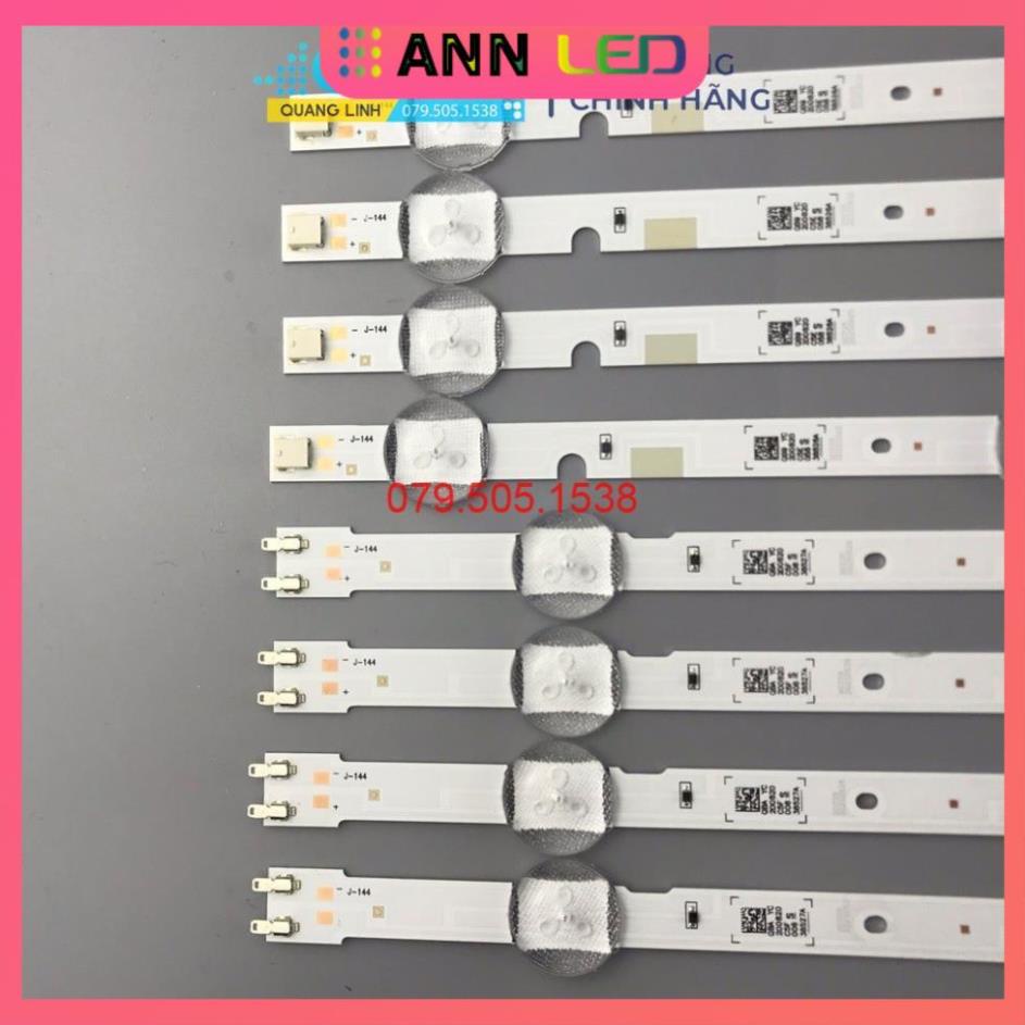 Thanh LED Tivi samsung 49J5200 - Lắp zin tivi samsung 49J5200 - 1 bộ 8 thanh 4A+4B - LED MỚI 100% nhà máy