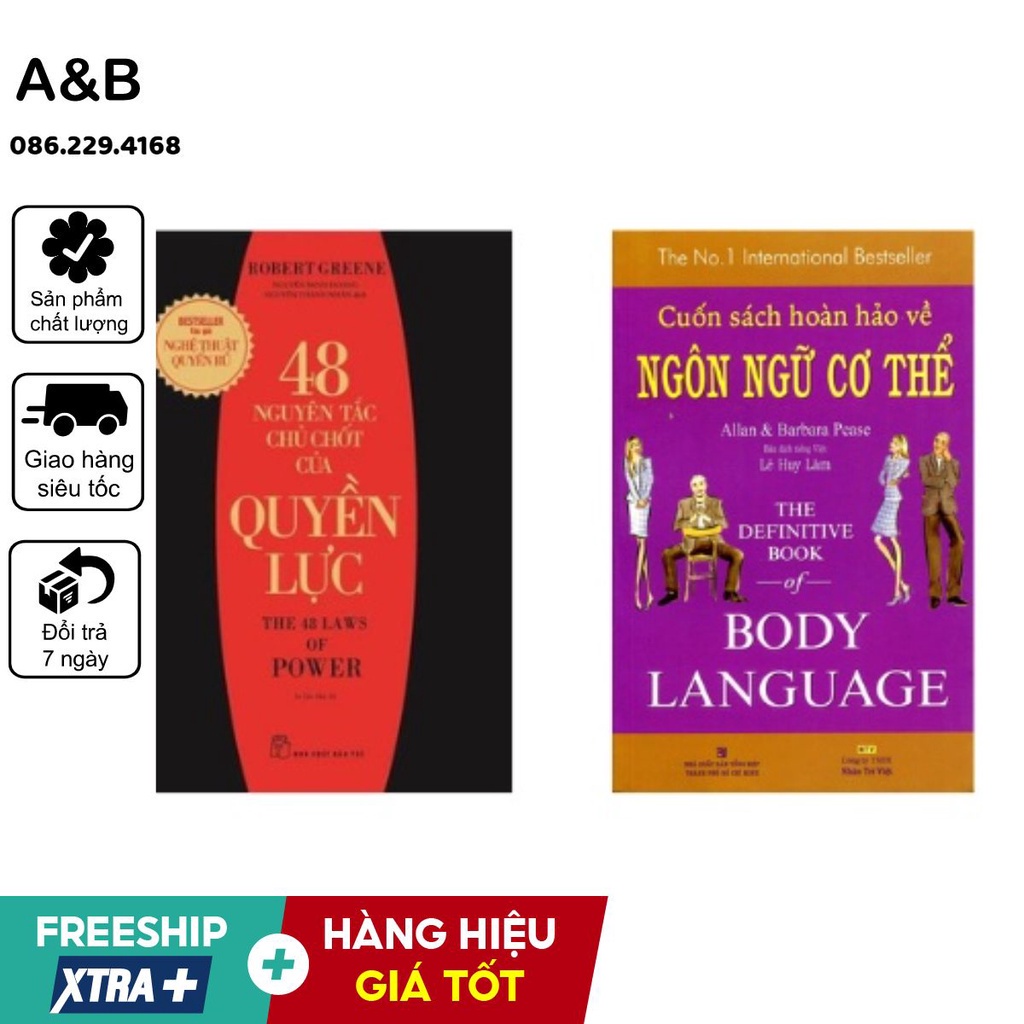 📚 48 Nguyên Tắc Chủ Chốt Của Quyền Lực - Ngôn Ngữ Cơ Thể | Thanh lý - Xả Kho