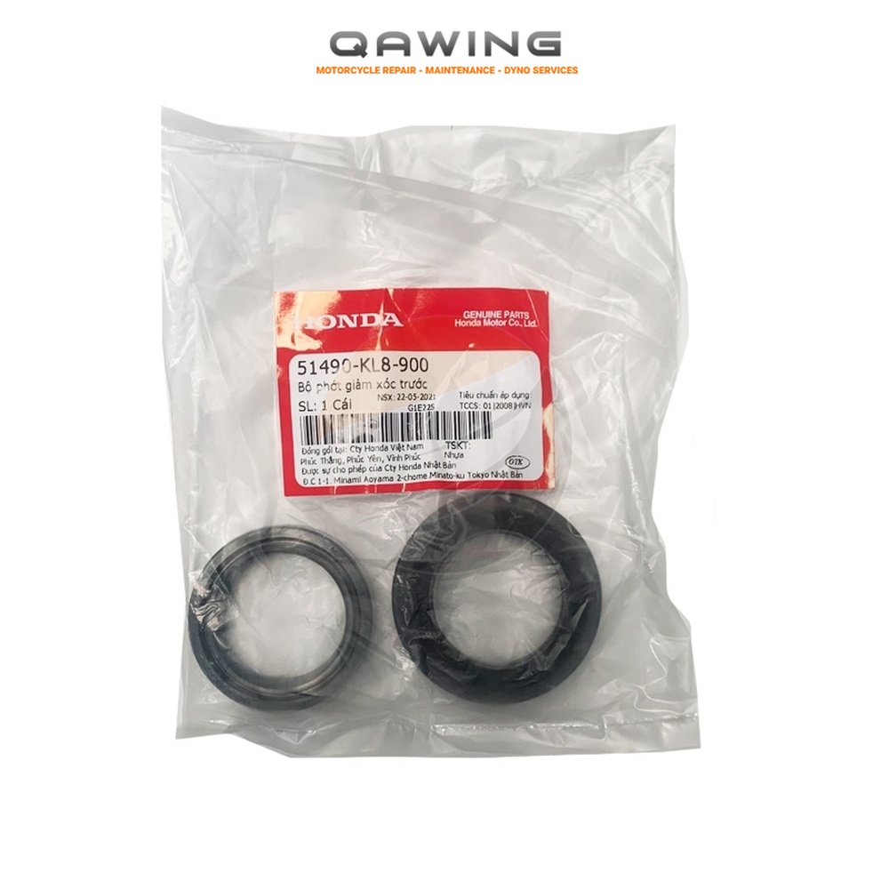 51490-KL8-900 | Bộ phớt giảm xóc trước SH 125 / SH 150 (2009-2021+) (1 dầu + 1 bụi) (Chính hãng)