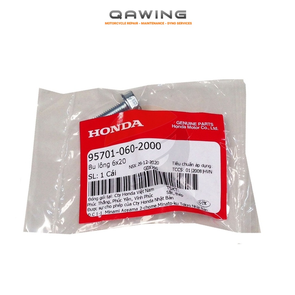 95701-060-2000 | Bu lông 6x20 | BOLT,FLANGE 6X20 (Chính hãng )