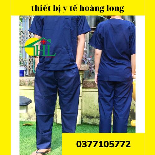 Bộ Scrubs Bác Sĩ, quần áo phòng mổ, đồng phục phẫu thuật, đồng phục spa hàng phổ thông XANH THAN LAVI