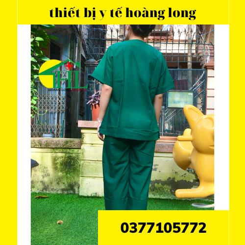 Bộ scrubs bác sĩ, quần áo y tế xanh lá cây nam, nữ các size S M L XL