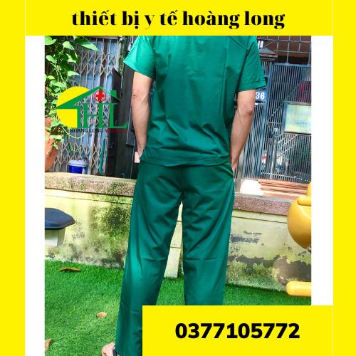 Bộ scrubs bác sĩ, quần áo y tế xanh lá cây nam, nữ các size S M L XL