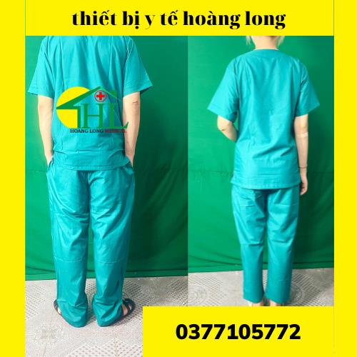 Bộ Scrubs cổ tim phòng mổ, đồng phục Spa, phòng khám, Bác Sĩ, quần áo phòng mổ, đồng phục phẫu thuật màu xanh COBAN
