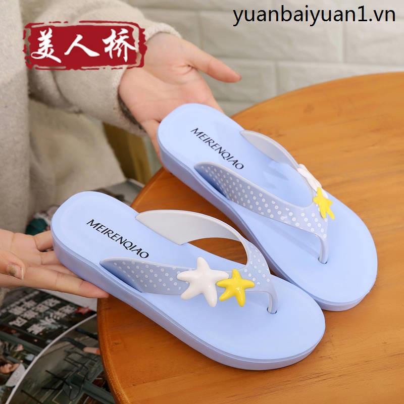 Dép Xốp Đế Xuồng Dày Dặn Chống Thấm Nước Trọng Lượng Nhẹ Chống Trượt Thời Trang Mùa Hè Cho Nữ