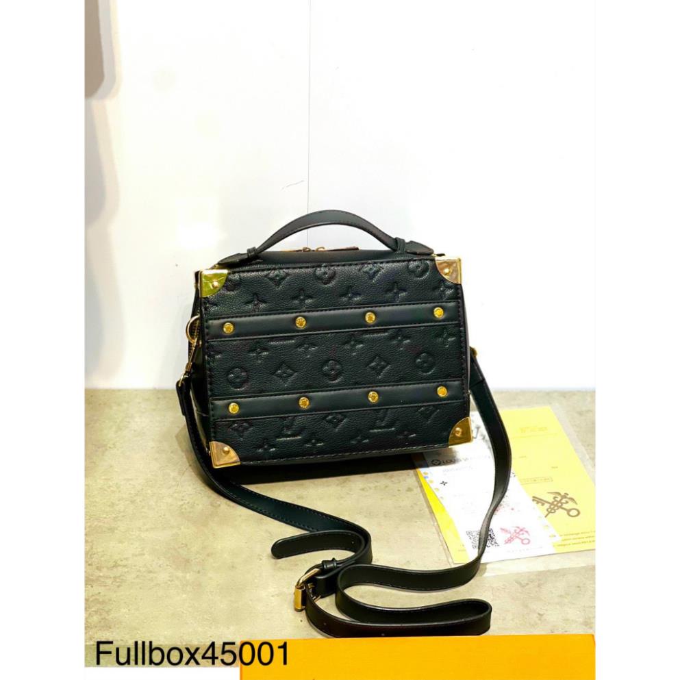 Túi Xách Nam L.V Dáng Hộp Có Dây Cầm FullBox - Túi Đeo Chéo Hộp Nam L.V Sang Chảnh