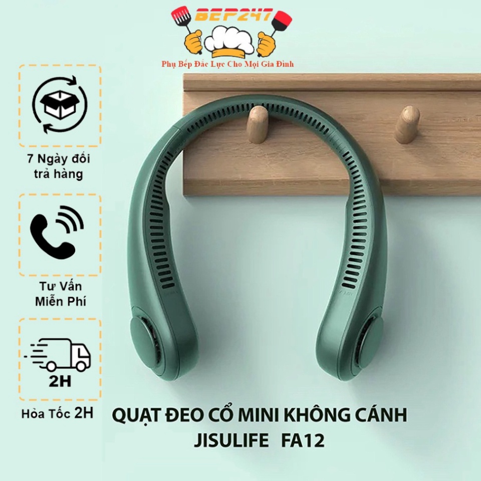 Quạt Mini 3 Tốc Độ💨 FREESHIP💨Quạt Đeo Cổ USB Mini Tích Điện Không Cánh Tiện Lợi,Thời Trang,Dáng Thể Thao Không Cuốn Tóc